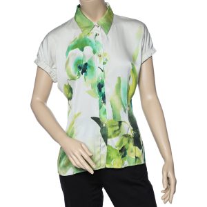 Roberto Cavalli Multicolor Printed Silk Satin Shirt L, Shirts & Tops - Luxury Closet catalog