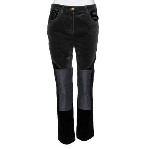 Roberto Cavalli Multicolor Denim Patch Detail Corduroy Pants M, Clothing - Luxury Closet catalog