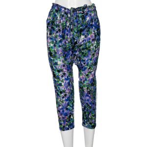 Roberto Cavalli Multicolored Printed Crepe Draped Pants S, Clothing - Luxury Closet catalog