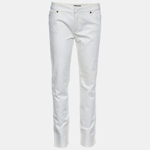 Roberto Cavalli White Denim Straight Fit Jeans Waist 30", Jeans - Luxury Closet catalog