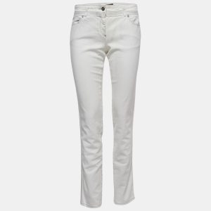 Roberto Cavalli White Patterned Denim Stitch Detailed Jeans M Waist 30", Jeans - Luxury Closet catalog