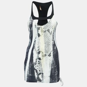 Roberto Cavalli White/Black Snakeskin Print Jersey Tank Top M, Shirts & Tops - Luxury Closet catalog