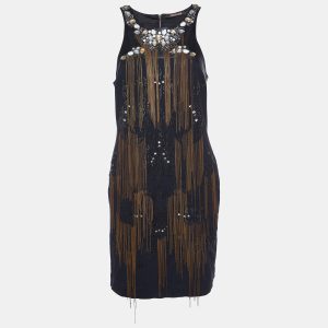 Roberto Cavalli Black Jersey Embellished Sleeveless Dress M, Dresses - Luxury Closet catalog