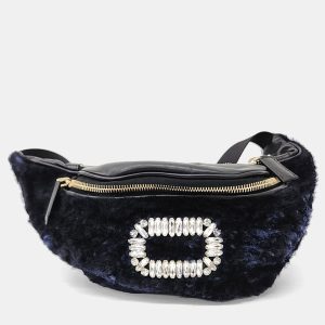 Roger Vivier Navy Blue Canvas and Leather belt bag, Handbags - Luxury Closet catalog