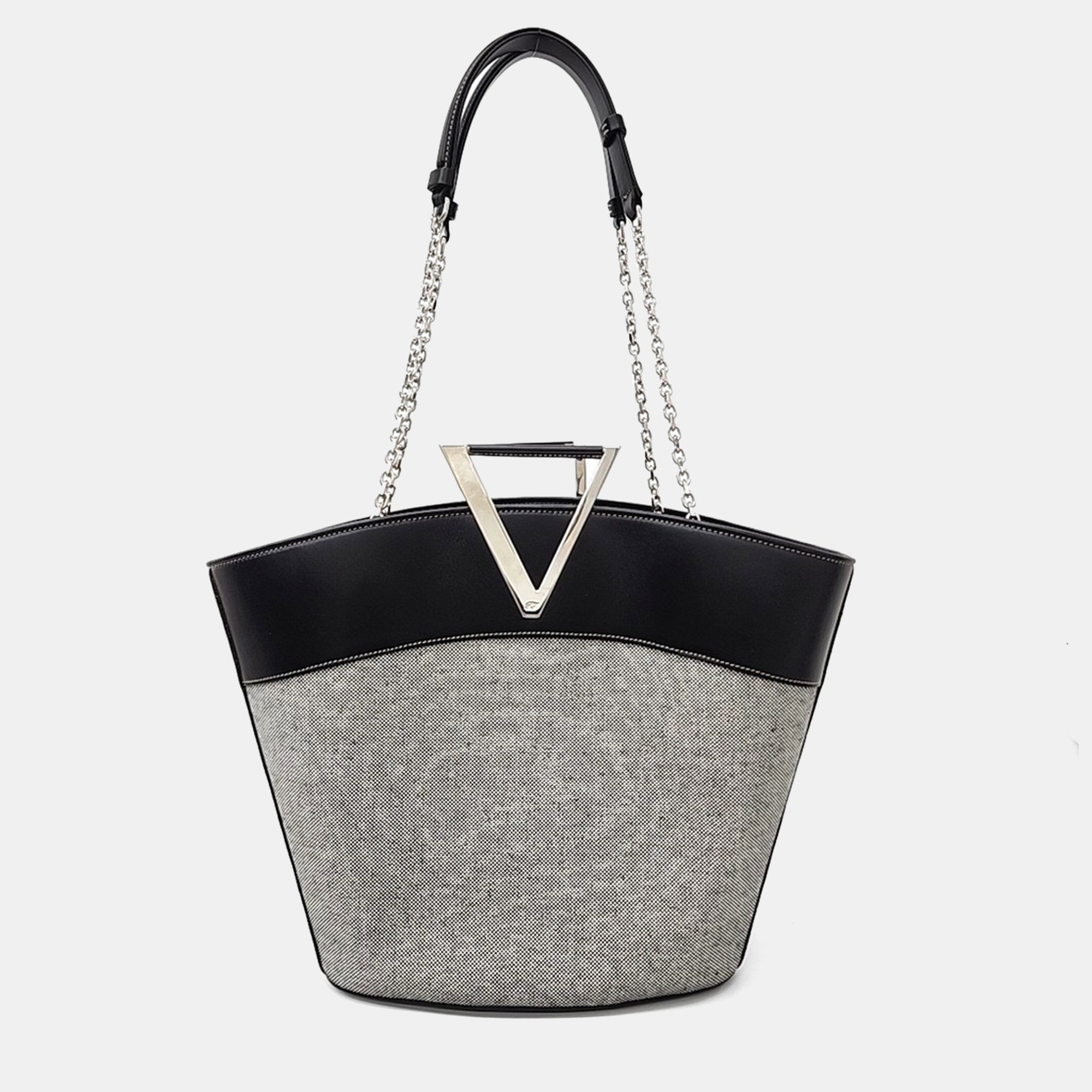 Roger Vivier Black Grey Canvas and Leather shoulder bag, Shoulder Bags - Luxury Closet catalog
