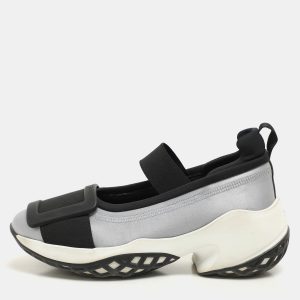 Roger Vivier Blue/Black Satin Embellished Slip On Sneakers Size 37, Athletic Shoes & Sneakers - Luxury Closet catalog