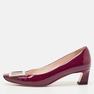 Roger Vivier Burgundy Patent Leather Trompette Pumps Size 37, Pumps - Luxury Closet catalog