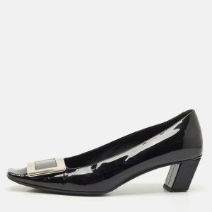 Roger Vivier Black Patent Leather Belle Vivier Pumps Size 36.5, Pumps - Luxury Closet catalog
