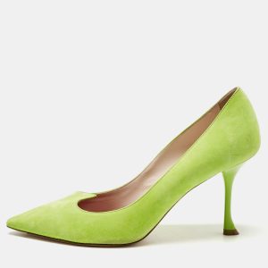 Roger Vivier Green Suede Pointed Toe Pumps Size 41, Pumps - Luxury Closet catalog