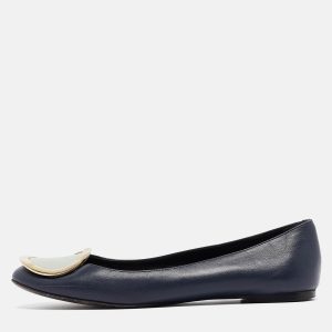 Roger Vivier Navy Blue Leather Ballet Flats Size 35.5, Flats - Luxury Closet catalog