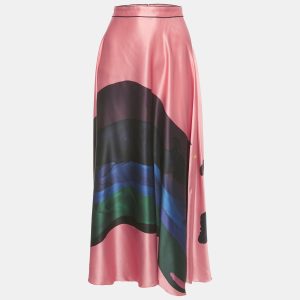 Roksanda Multicolor Printed Silk Amaranth Midi Skirt M, Skirts - Luxury Closet catalog