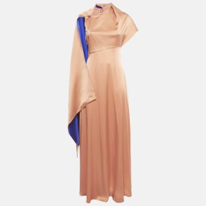 Roksanda Orange Silk Asymmetric Neck Pilar Maxi Dress S, Dresses - Luxury Closet catalog