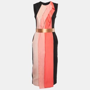 Roksanda Black Wool Blend Contrast Panel Dress M, Dresses - Luxury Closet catalog