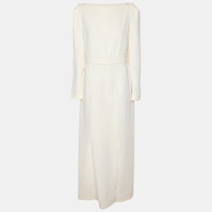 Roland Mouret Cream Crepe Long Sleeve Dress XL, Dresses - Luxury Closet catalog
