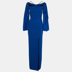 Roland Mouret Blue Crepe Off Shoulder Maxi Dress M, Dresses - Luxury Closet catalog
