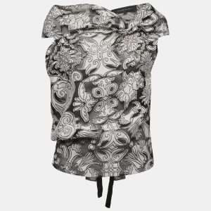 Roland Mouret Black Cotton Blend Eugene Drape-Front Open-Back Top M, Shirts & Tops - Luxury Closet catalog