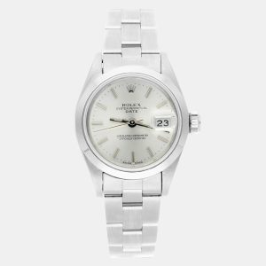 Rolex Oyster Perpetual Date 69160 Automatic Silver Stainless Steel Women's Wristwatch 26 mm, Watches - Luxury Closet catalog