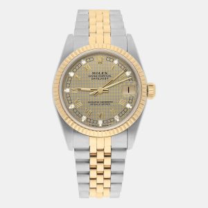 Rolex Datejust 68273 Automatic Champagne 18k Yellow Gold Stainless Steel Women's Wristwatch 31 mm, Watches - Luxury Closet catalog