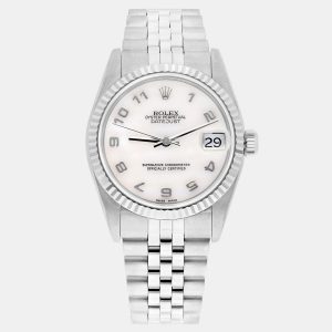 Rolex Datejust 78274 Automatic White Mother of Pearl Stainless Steel Women's Wristwatch 31 mm, Watches - Luxury Closet catalog