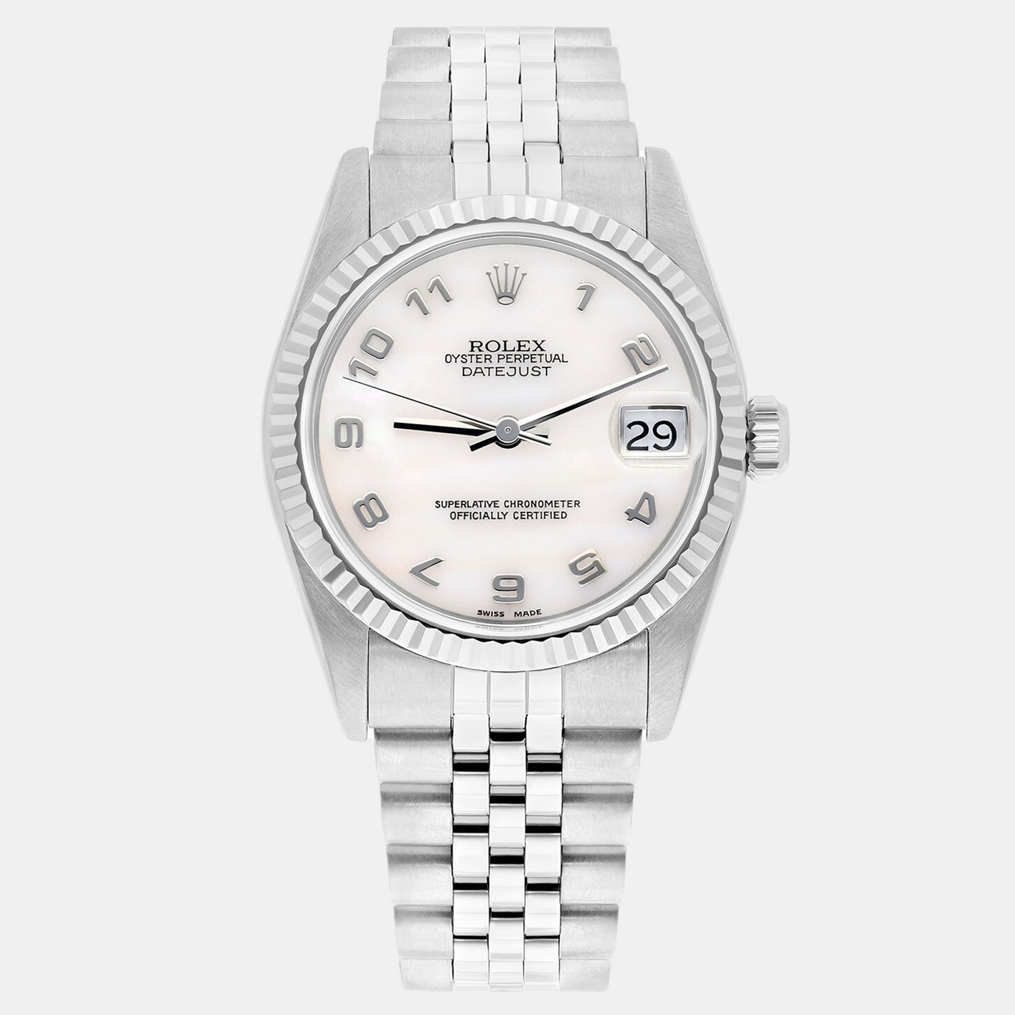 Rolex Datejust 78274 Automatic White Mother of Pearl Stainless Steel Women's Wristwatch 31 mm, Watches - Luxury Closet catalog