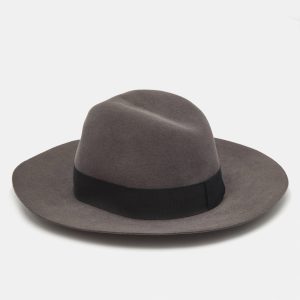 Saint Laurent Paris Grey Rabbit Felt Wide Brim Hat M, Apparel & Accessories - Luxury Closet catalog