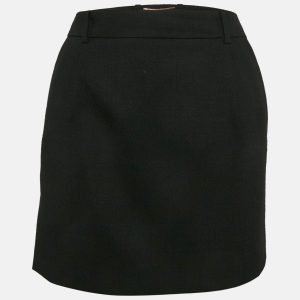 Saint Laurent Black Wool Mini Skirt M, Skirts - Luxury Closet catalog