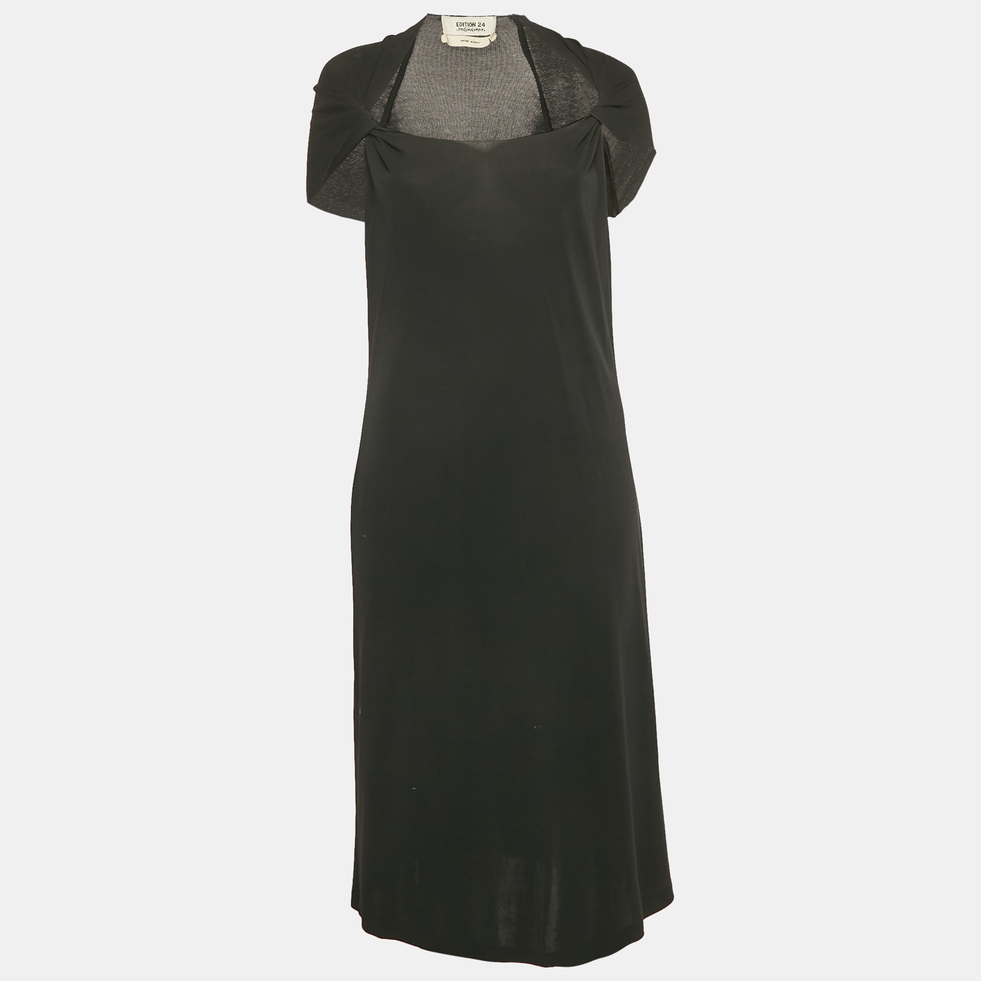 Saint Laurent Vintage Black Jersey Twist Detail Short Dress L, Dresses - Luxury Closet catalog