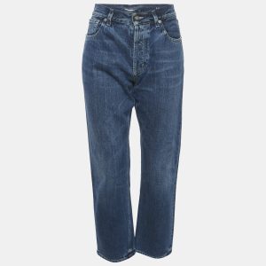 Saint Laurent Paris Blue Faded Denim Straight Leg Jeans L Waist 31", Jeans - Luxury Closet catalog