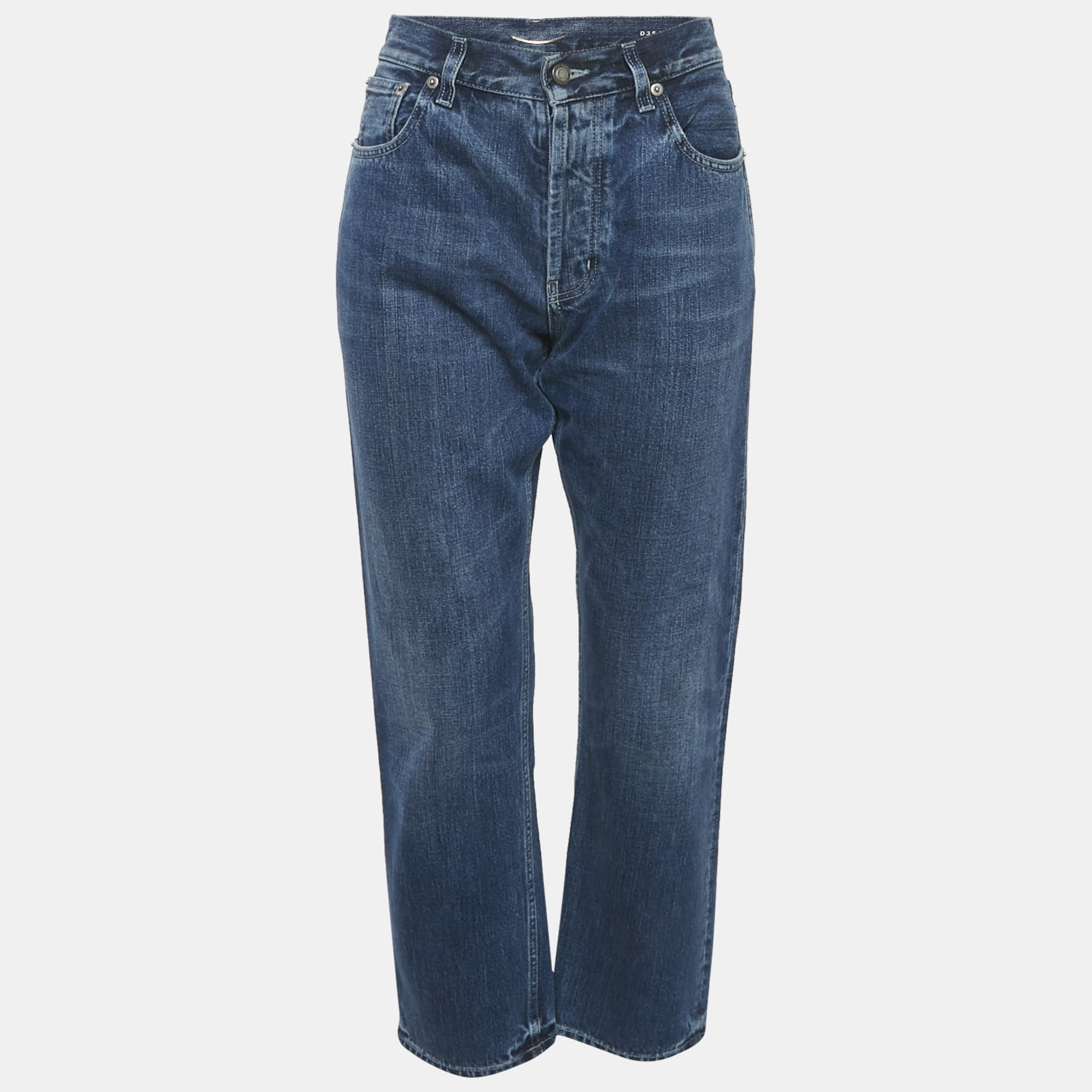 Saint Laurent Paris Blue Faded Denim Straight Leg Jeans L Waist 31", Jeans - Luxury Closet catalog