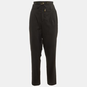 Saint Laurent Black Wool Elasticated Waist Detail Pants L, Clothing - Luxury Closet catalog