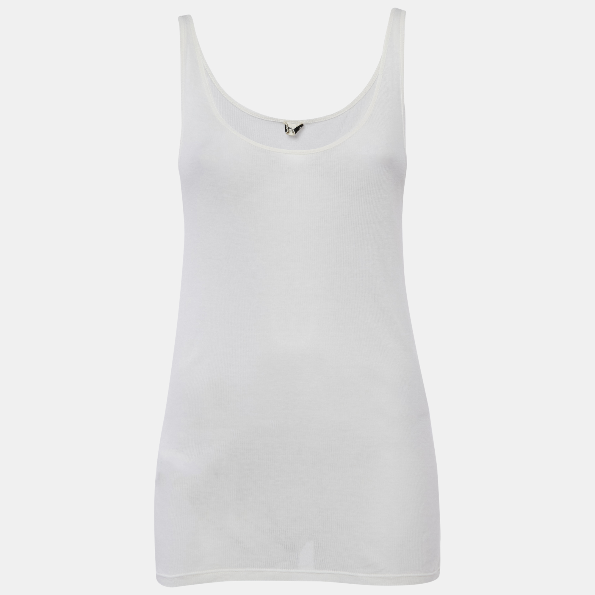 Saint Laurent Paris Cream Rib Knit Tank Top M, Shirts & Tops - Luxury Closet catalog
