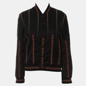 Saint Laurent Paris Stars Embellished Bomber Jacket, Coats & Jackets - Luxury Closet catalog