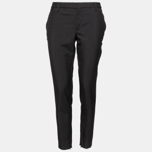 Saint Laurent Black Wool Zipped Hem Detailed Tapered Pants L, Clothing - Luxury Closet catalog