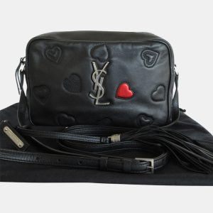 Saint Laurent Black Leather Shoulder Bag, Shoulder Bags - Luxury Closet catalog