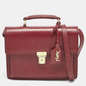 Saint Laurent Red Leather High School Top Handle Bag, Satchels - Luxury Closet catalog