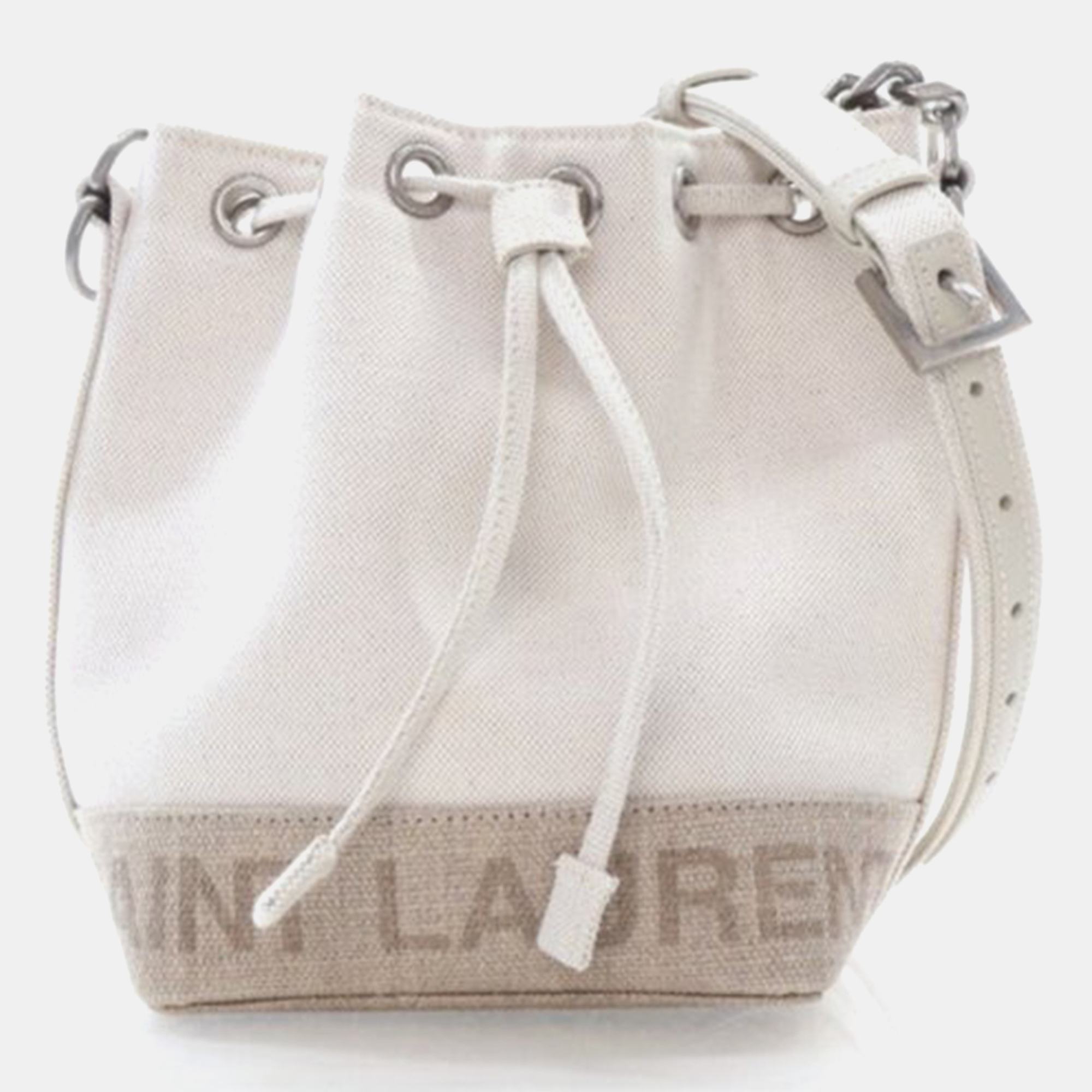 Saint Laurent Rive Gauche Canvas Bucket Bag, Handbags - Luxury Closet catalog