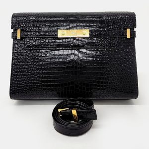 Saint Laurent Paris Black Patent Leather Manhattan Shoulder Bag, Handbags - Luxury Closet catalog