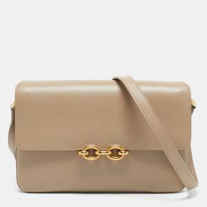 Saint Laurent Beige Leather Le Maillon Shoulder Bag, Shoulder Bags - Luxury Closet catalog