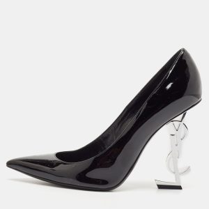 Saint Laurent Black Patent Leather Opyum Pumps Size 38, Pumps - Luxury Closet catalog