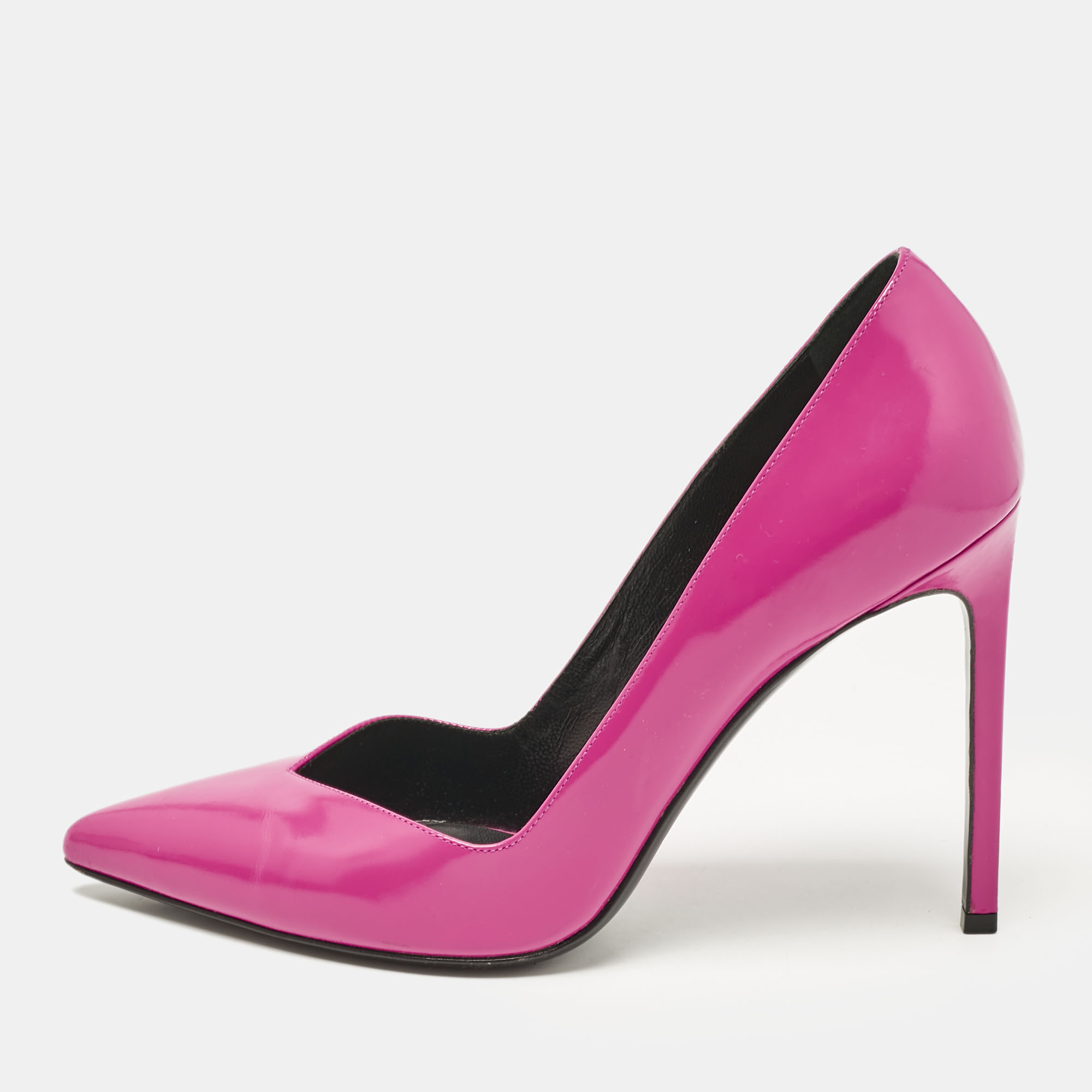 Saint Laurent Pink Patent Leather Pointed Toe Pumps Size 39, Pumps - Luxury Closet catalog