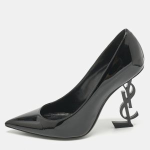 Saint Laurent Black Patent Leather Opyum Pumps Size 36.5, Pumps - Luxury Closet catalog