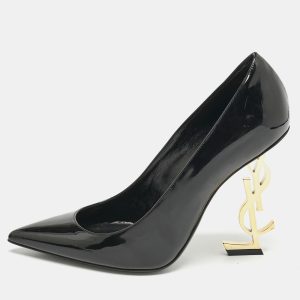 Saint Laurent Black Patent Leather Opyum Pumps Size 38, Pumps - Luxury Closet catalog