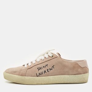 Saint Laurent Dusty Pink Suede Court Classic Low Top Sneakers Size 37, Athletic Shoes & Sneakers - Luxury Closet catalog