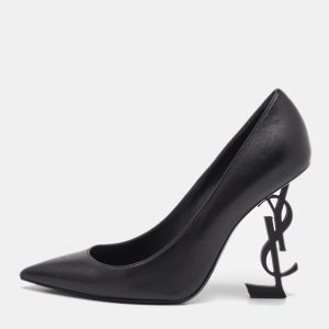 Saint Laurent Black Patent Leather Opyum Pumps Size 38.5, Pumps - Luxury Closet catalog