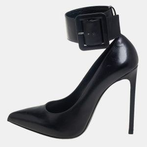 Saint Laurent Black Leather Escarpin Ankle Cuff Pumps Size 39, Pumps - Luxury Closet catalog