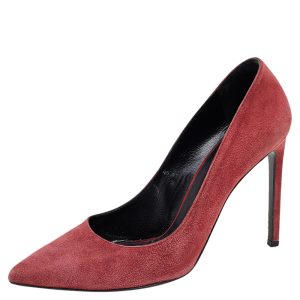 Saint Laurent Brown Suede Pointed Toe Pumps Size 38, Pumps - Luxury Closet catalog