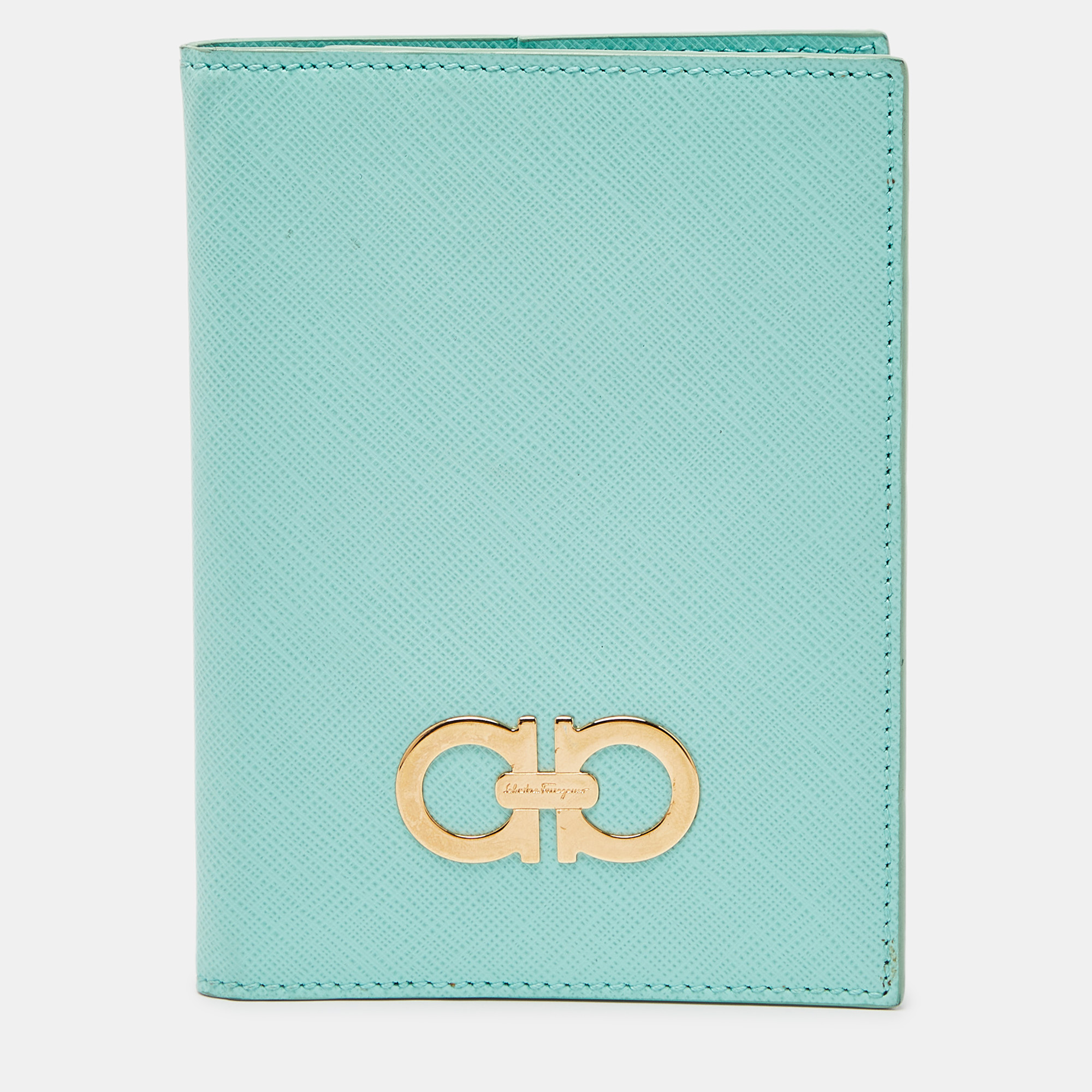 Salvatore Ferragamo Green Leather Passport Holder, Luggage Accessories - Luxury Closet catalog