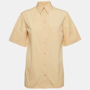 Salvatore Ferragamo Orange Cotton Short Sleeve Shirt L, Shirts & Tops - Luxury Closet catalog