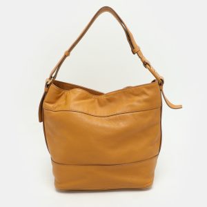 Salvatore Ferragamo Mustard Leather Hobo, Shoulder Bags - Luxury Closet catalog
