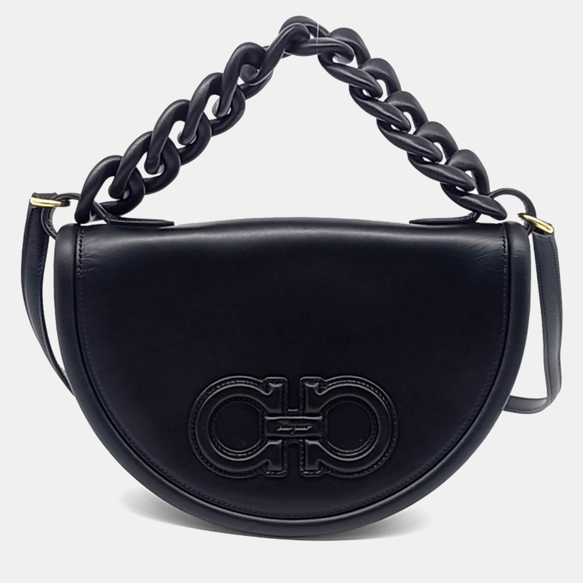 Salvatore Ferragamo Black Leather Aura Bag, Handbags - Luxury Closet catalog